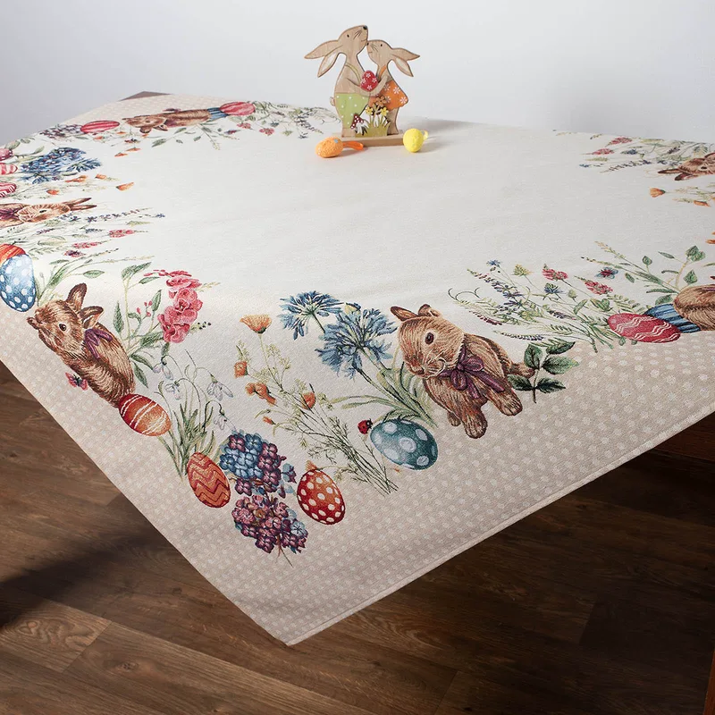 Πασχαλινό Τραπεζομάντηλο (140x180) Silk Fashion Easter Dots