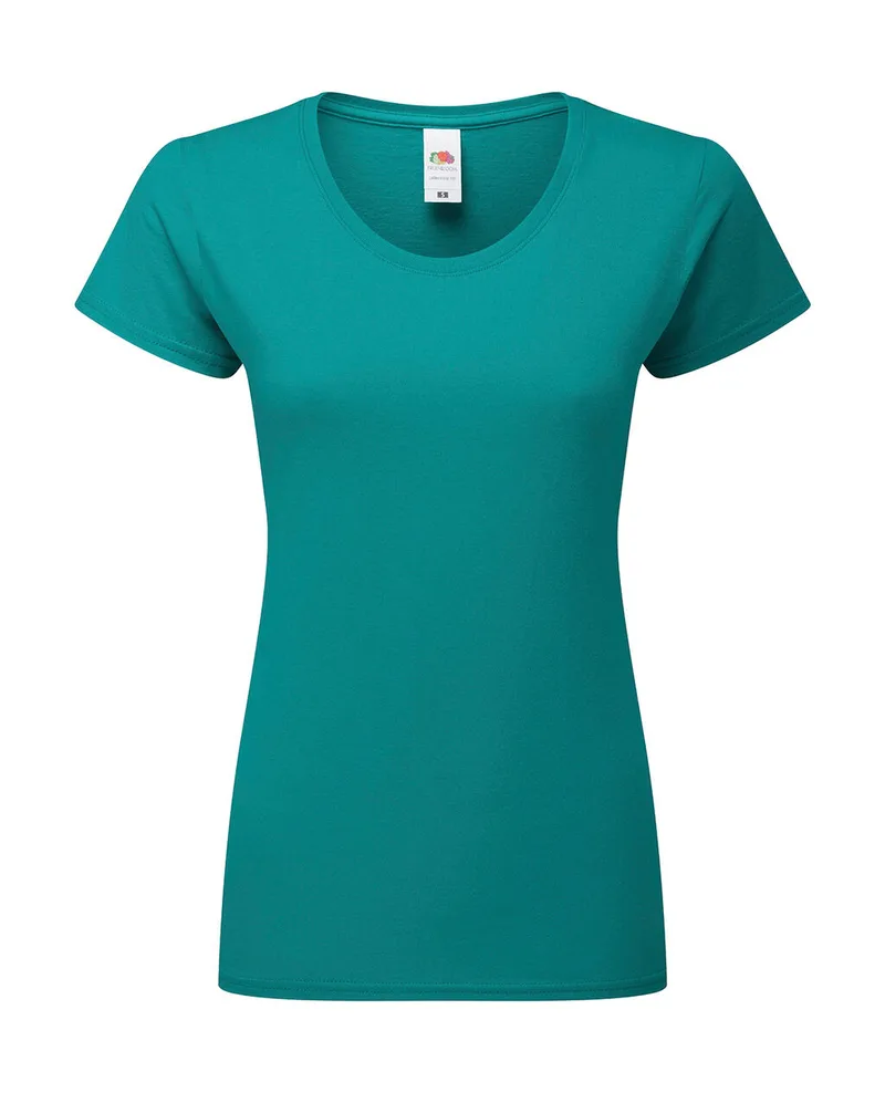 Γυναικείο T-Shirt Iconic 195 Ringspun Premium Fruit of the Loom 61-424-0 Ocean Teal