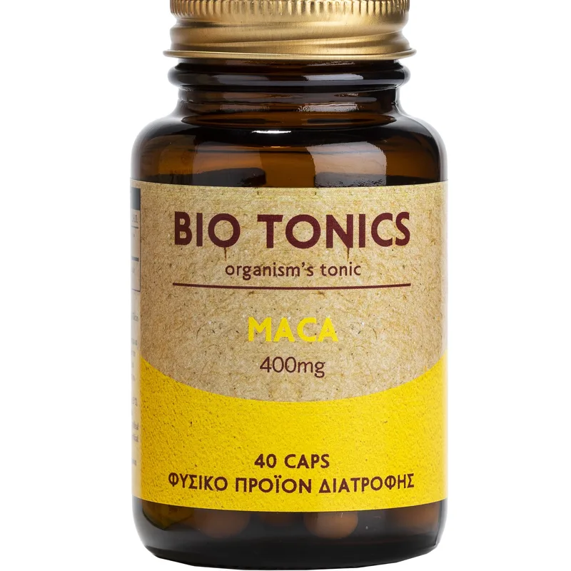 Bio Tonics Premium Maca 400mg Συμπλήρωμα Διατροφής Εκχυλίσματος Maca για Ενίσχυση της Σεξουαλικής Λειτουργίας & της Γονιμότητας 40veg.caps