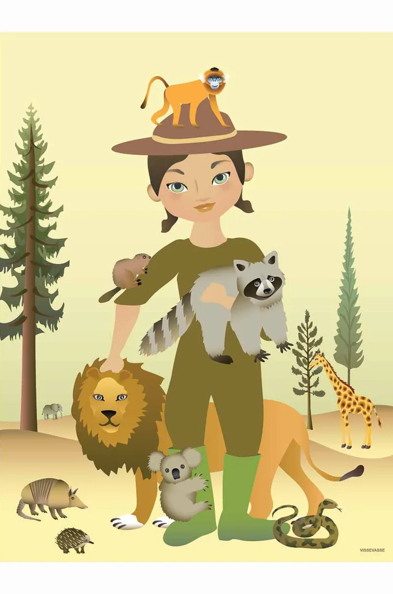 Vissevasse Αφίσα The Zookeeper 50x70 cm