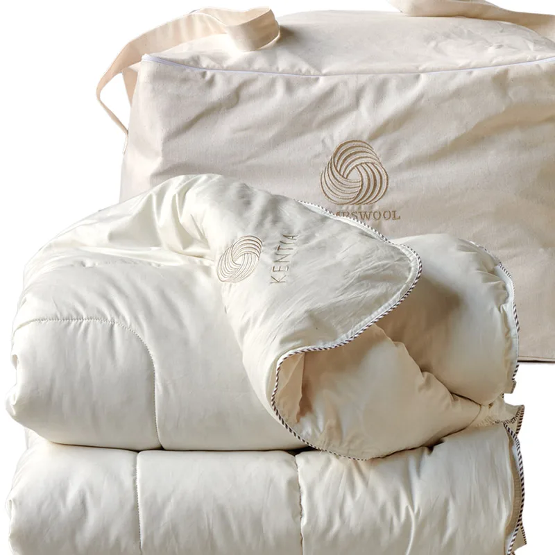 Πάπλωμα Λευκό Μονό 160X240 Kentia Αccesories Lambswool Λευκό (160x240)