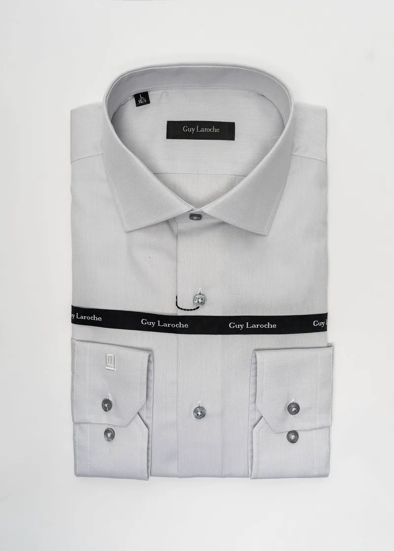 Guy Laroche Πουκάμισο της σειράς Micro - GLES18259 /CL 5 Light Grey