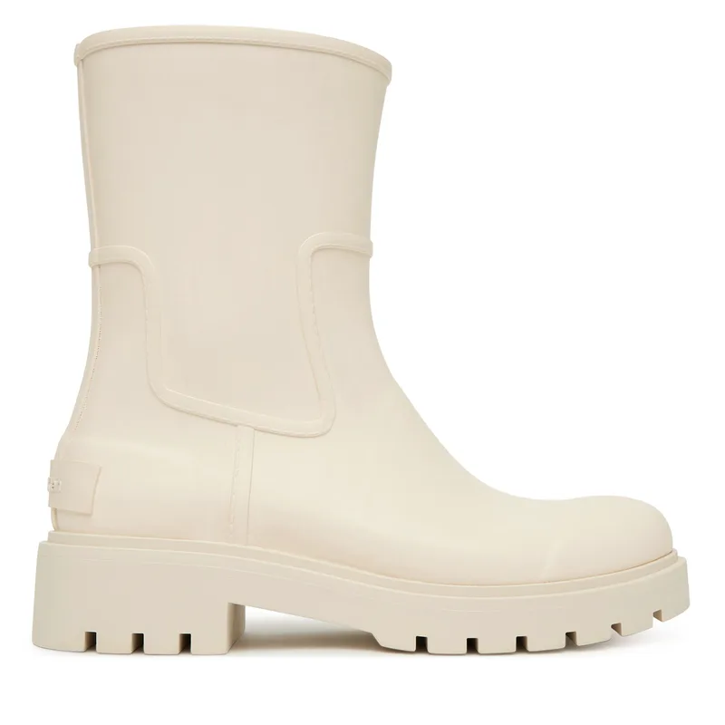 Γαλότσες Calvin Klein Jeans Mid Rainboot Rubber YW0YW02004 Εκρού
