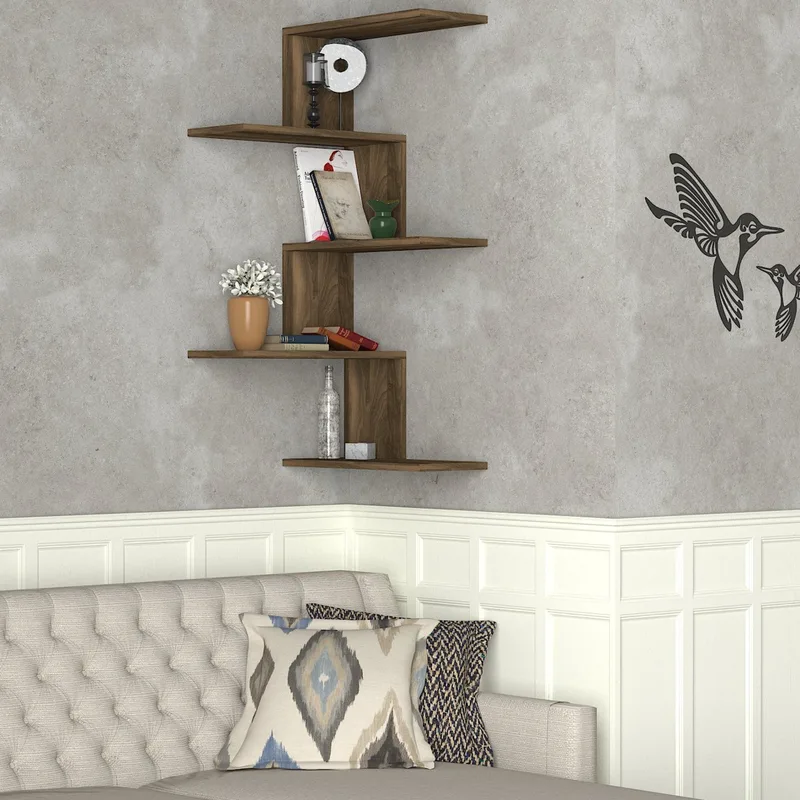 Ράφι Τοίχου Caniko - Walnut 745Dcd1612 (51,5x109x29,6)