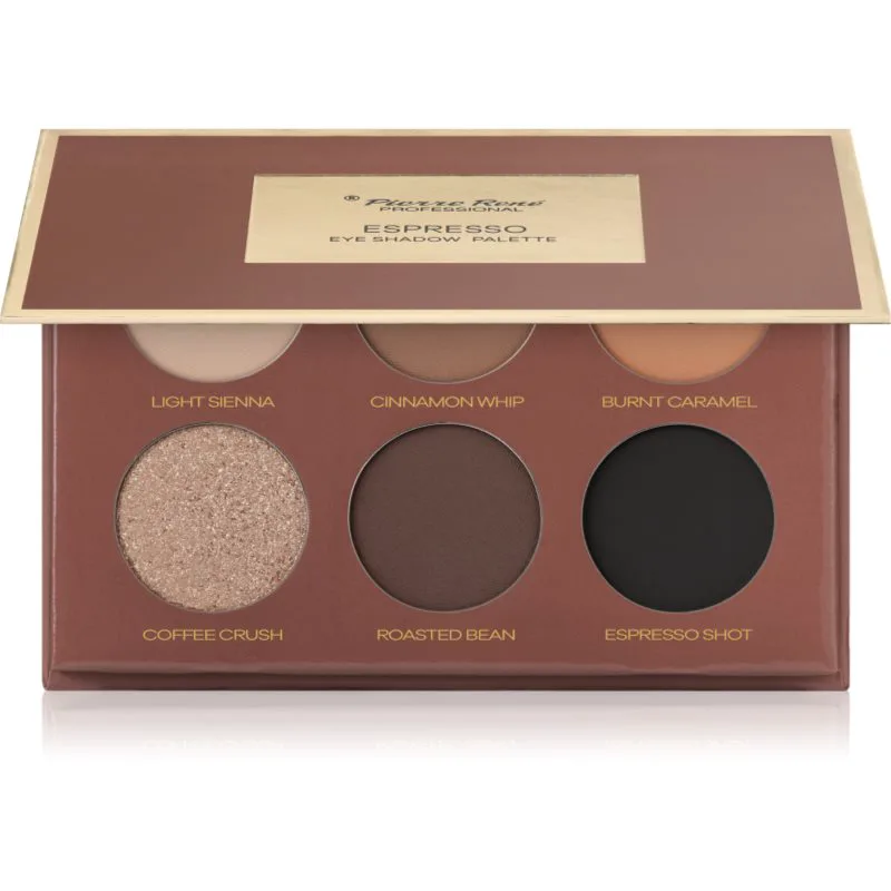 Pierre René Mocha Mousse Παλέτα σκιών για τα μάτια απόχρωση Espresso 6x1.3 γρ