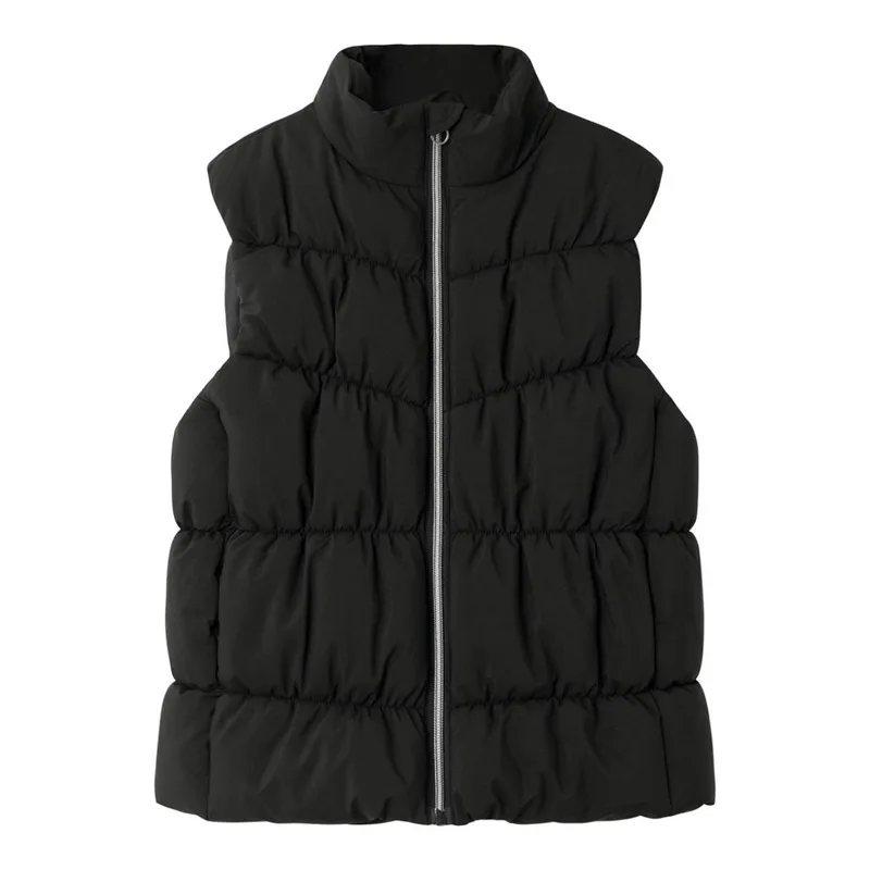 Μπουφάν αμάνικο κορίτσι name it-13231763-Black