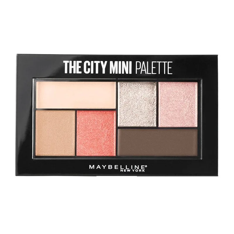 Maybelline The City Mini Palette Παλέτα Σκιών για τα Μάτια, Συλλογή από 6 Ματ & Μεταλλικές Σκιές για Εντυπωσιακό Look 6gr - Downtown Sunrise
