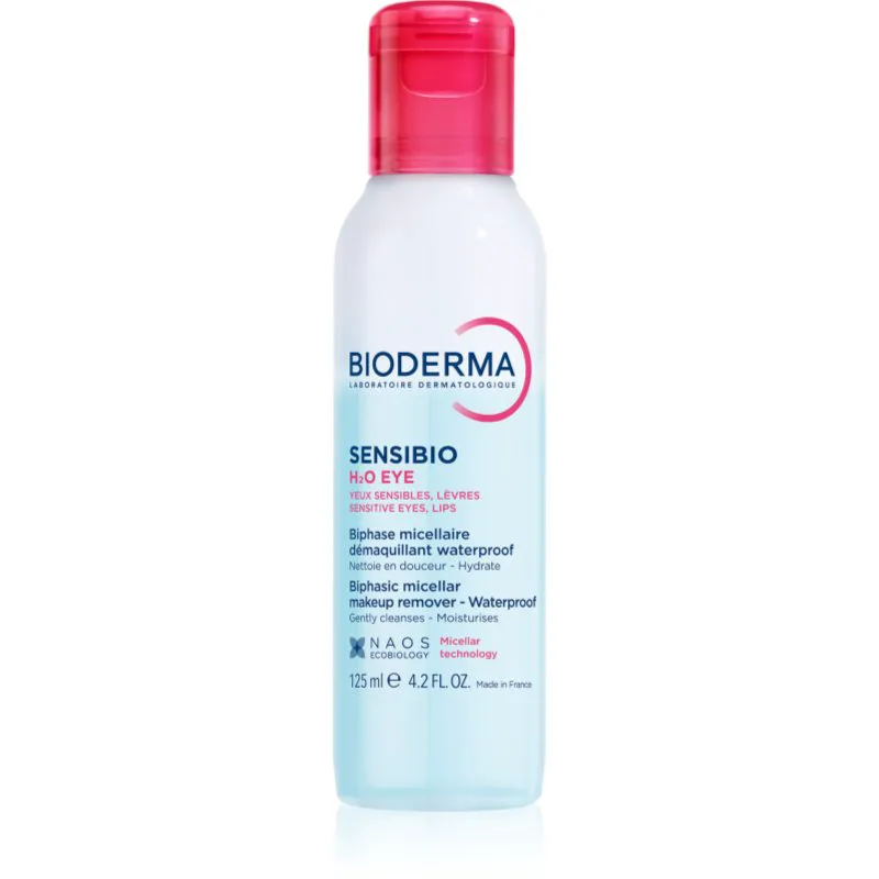 Bioderma Sensibio H2O eye διφασικό μικυλλιακό νερό για τα μάτια και χείλη 125 ml