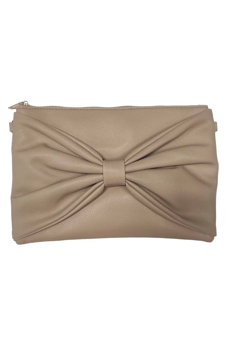 vintage chic τσάντα φάκελος Bow puro