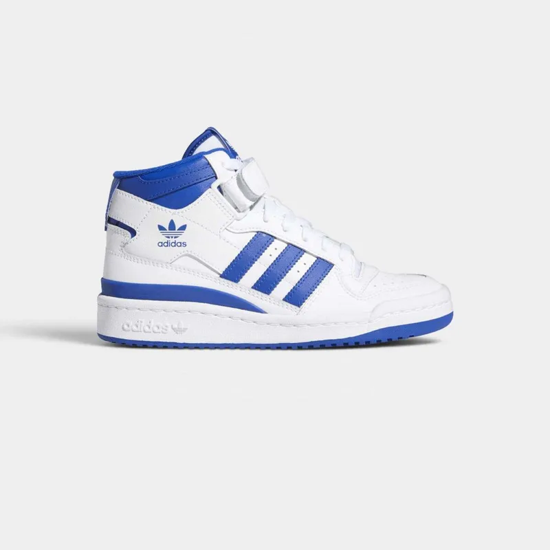 Ψηλά Sneakers adidas Forum Mid J "Cloud White Royal Blue"