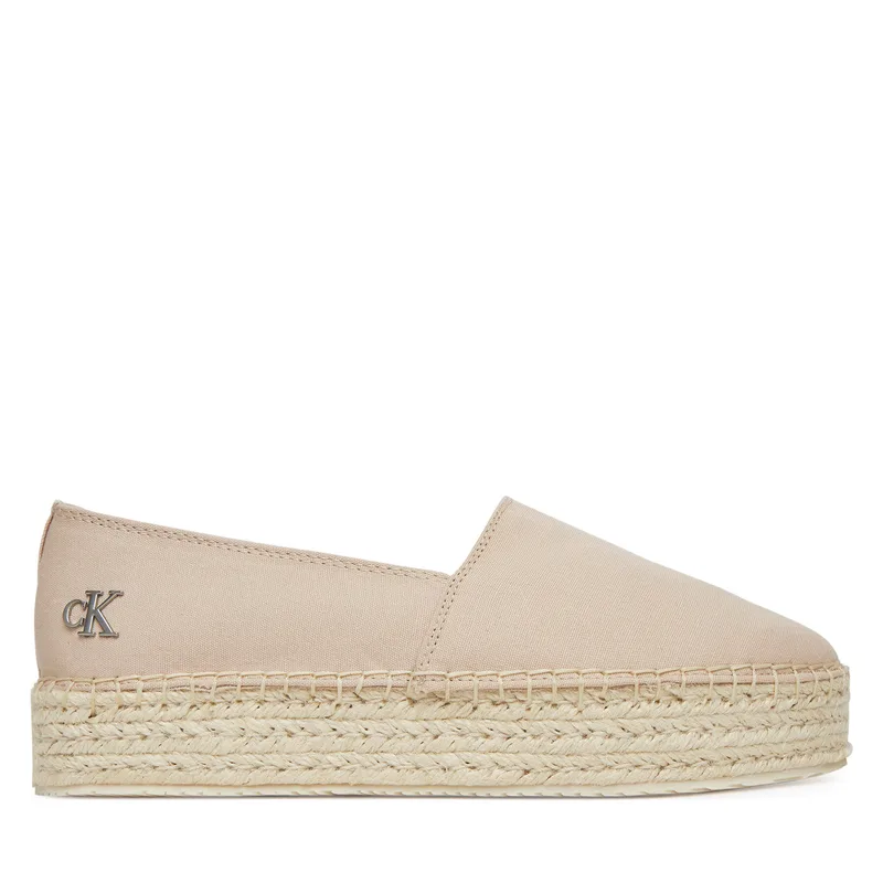 Εσπαντρίγιες Calvin Klein Jeans Flatform Esdparille Mg/Hdw YW0YW01737 Ροζ