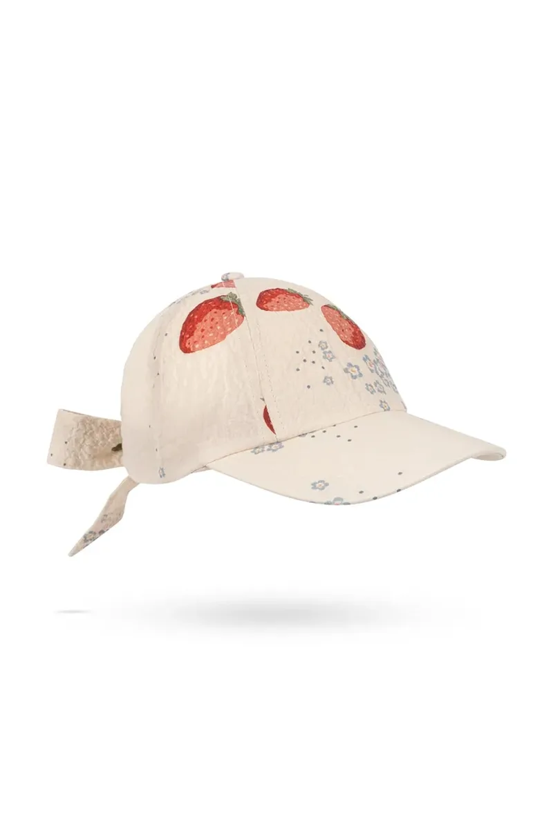 Konges Sløjd καπέλο με γείσο παιδικό βαμβακερό AVA BOW CAP GOTS