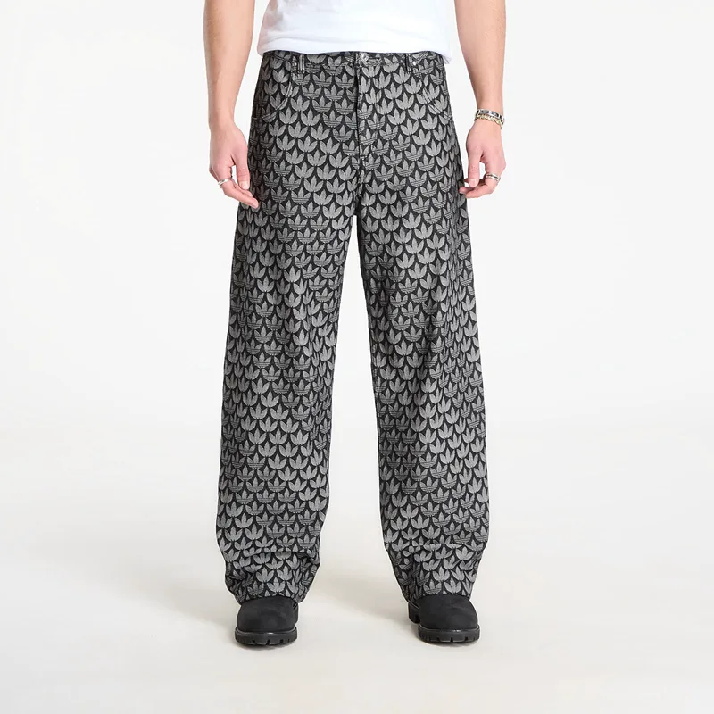 Παντελόνια adidas Denim Loose Monogram Pants Black 35