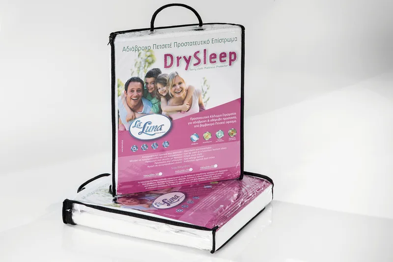 Επίστρωμα αδιάβροχο μονό (100x200+35) DRY SLEEP, LA LUNA