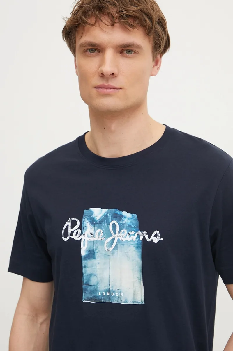 Βαμβακερό μπλουζάκι Pepe Jeans PRUSH