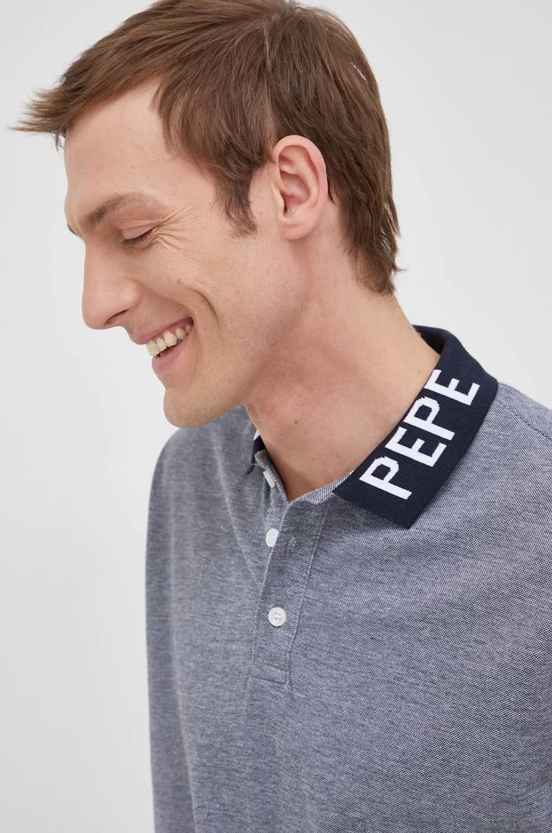 Βαμβακερό μπλουζάκι πόλο Pepe Jeans Fabrice D