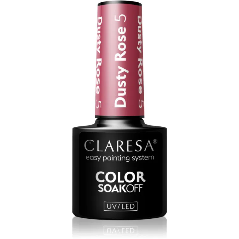 Claresa SoakOff UV/LED Color Dusty Rose τζελ βερνίκι νυχιών απόχρωση 5 5 γρ