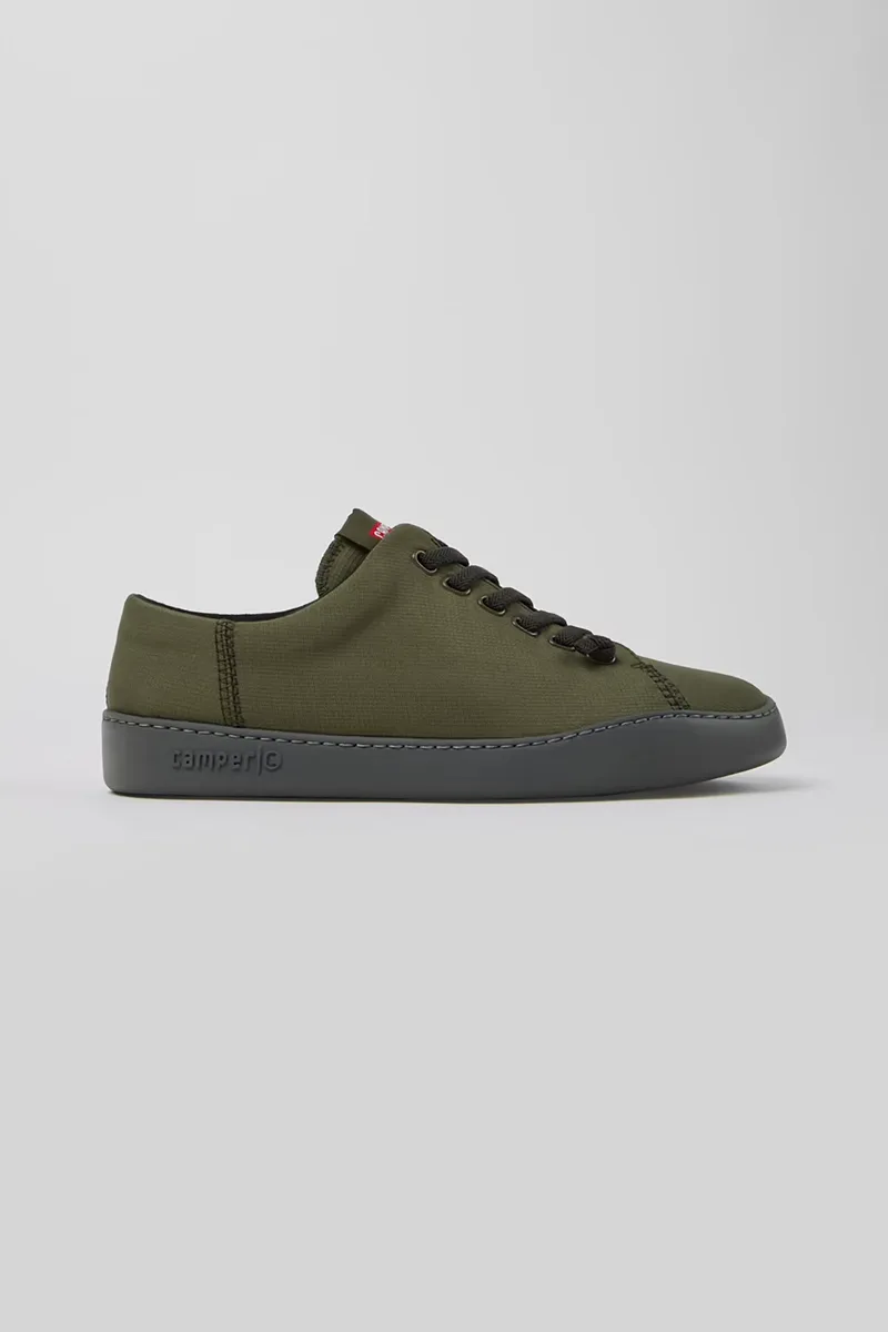 Camper ανδρικά υφασμάτινα sneakers με λογότυπο "Peu Touring" - K100881-016 Πράσινο Σκούρο