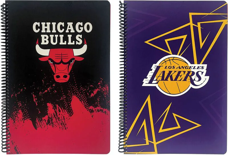NBA Bulls-Lakers Τετράδιο A4 Σπιράλ 3 Θεμάτων 105 Φύλλων-2 Σχέδια (378-16439)