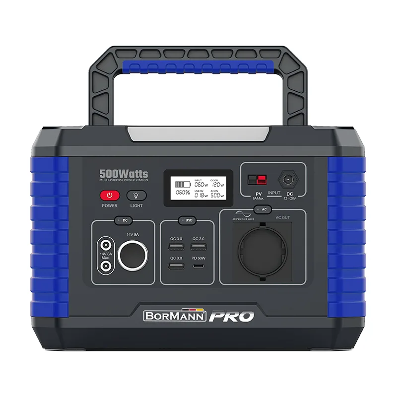 BORMANN Pro BBC5020 Power Station 500W,519Wh/24000mAh,12V/24V,AC,DC,Type-C,USB-A,Li-Ion 071570