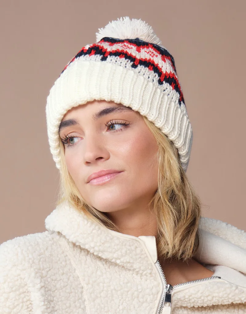 Σκούφος Retro Ski Beanie B528 Beechfield White Out