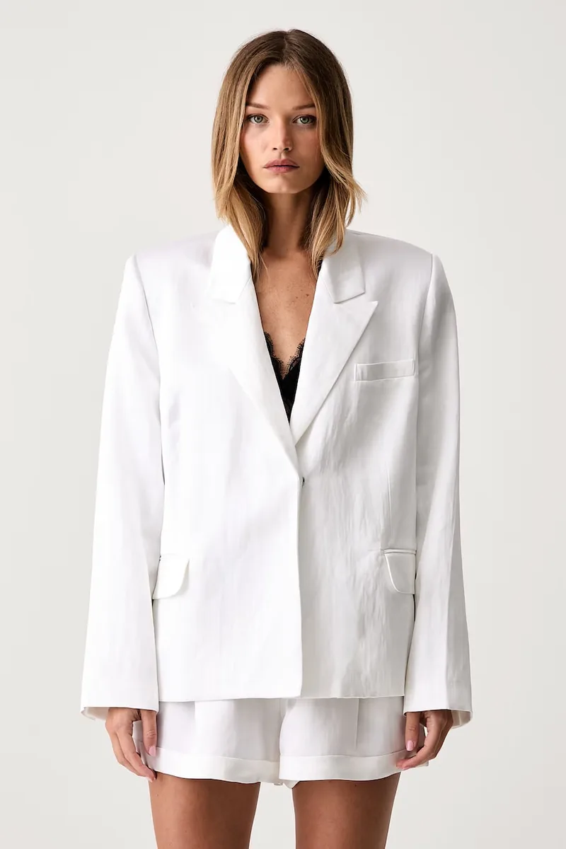 Le Privé σακάκι γυναικείο με βισκόζη FRANCOISE BLAZER BLANC
