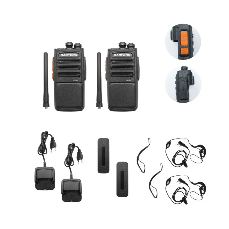Σετ Ασύρματοι Φορητοί πομποδέκτες UHF 10W BAOFENG BF-Q8 2 τμχ