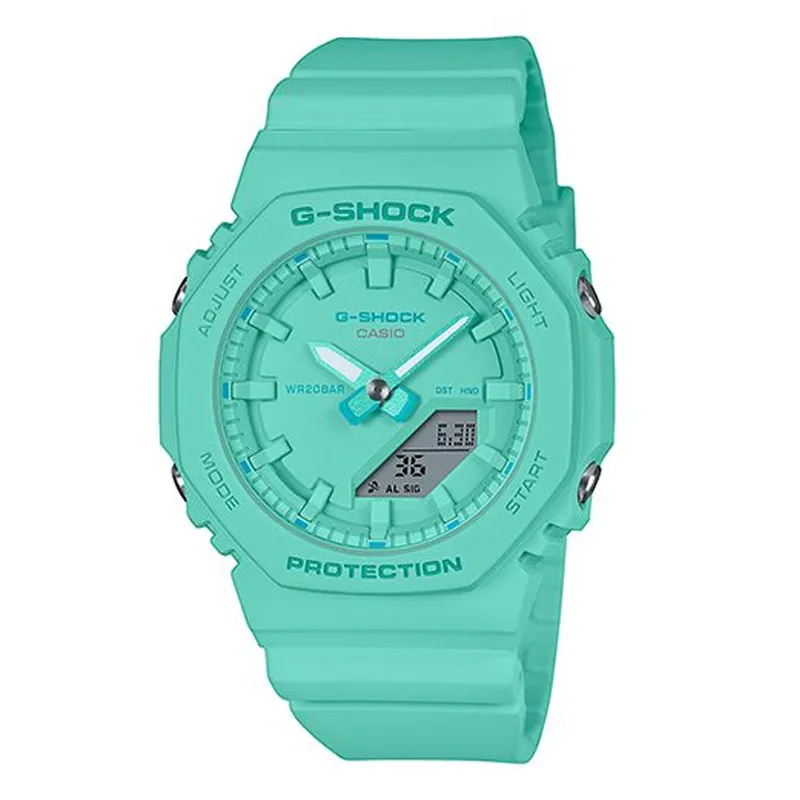 CASIO G-SHOCK Chronograph Turqoise Biosourced Strap GMA-P2100-2AER