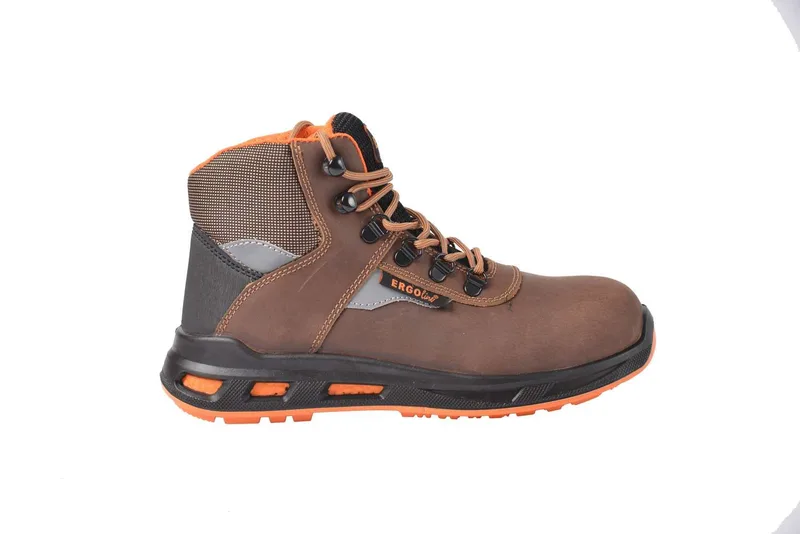 Μποτάκια ασφαλείας BISON S3 ERGOsafety 7115-930 Καφέ