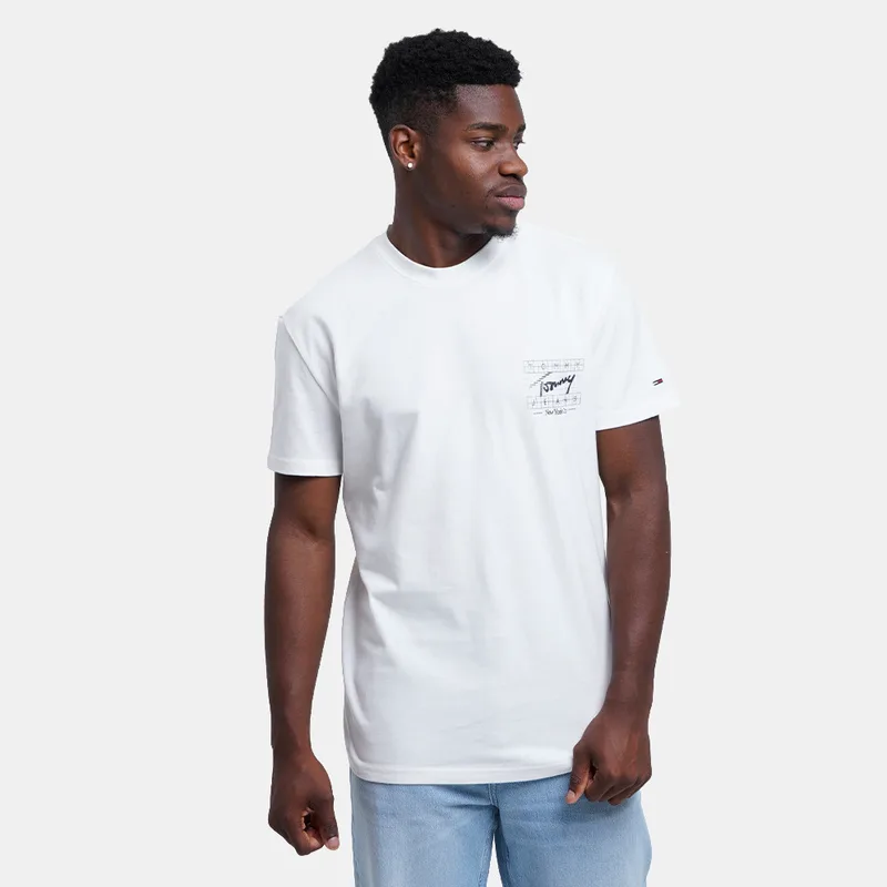 Tommy Jeans Reg Sign Flag Ss Tee Ext (9000285358_6212)