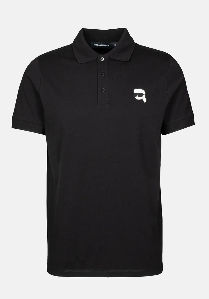 Karl Lagerfeld Polo Μπλούζα της σειράς Nos - 745710 500224 990 Black