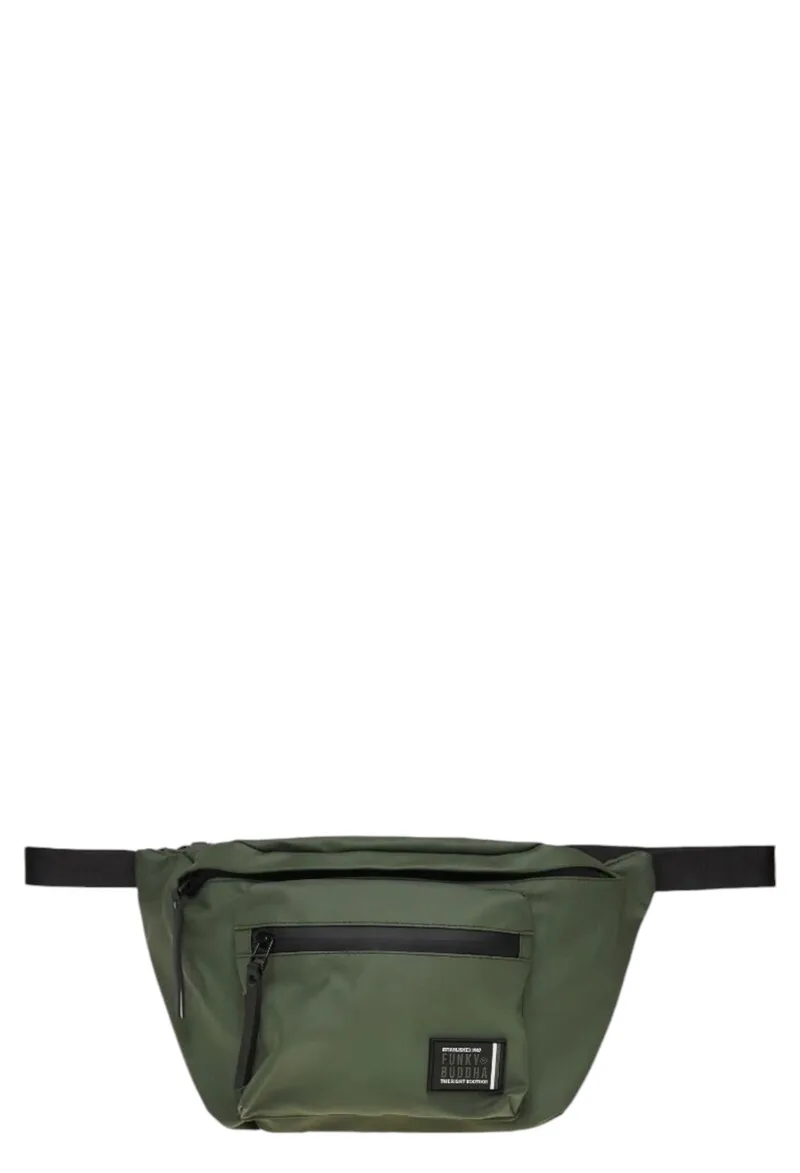 Τσαντάκι Μέσης Funky Buddha Δίχωρο FBM010-006-10-KHAKI Ανδρικό