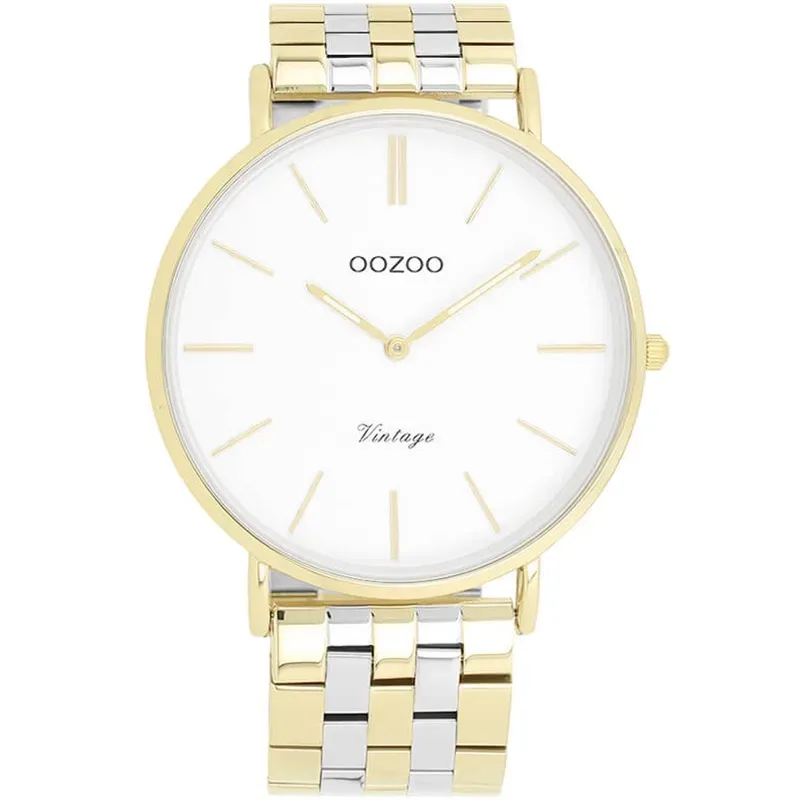 Δίχρωμο ρολόι OOZOO Timepieces Vintage Metal Bracelet C20402 C20402