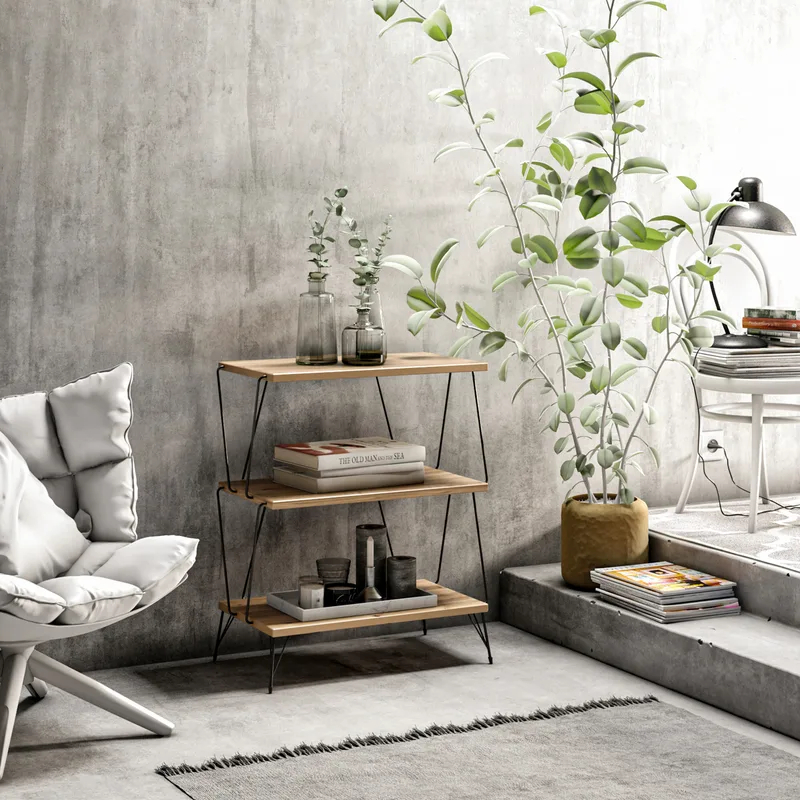 Βοηθητικό Τραπέζι Lazandos - Pine 854Kln4320 (46x76x30)