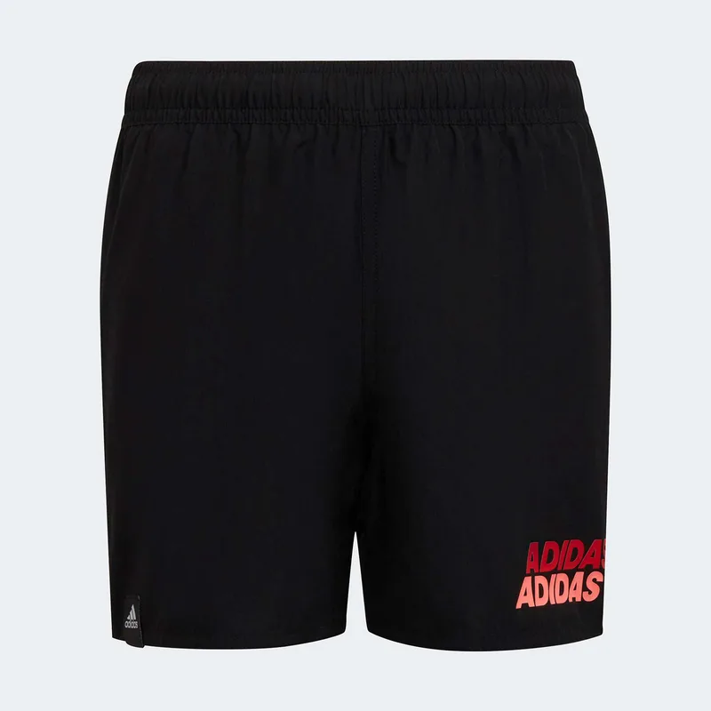 BOYS' ADIDAS LINAGE SWIM SHORTS ΜΑΥΡΟ