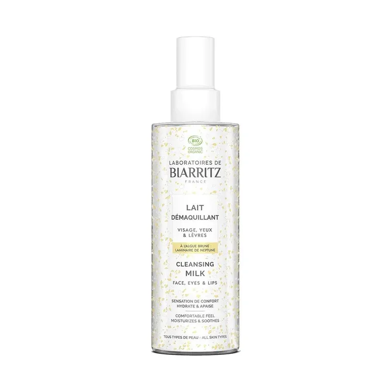 Laboratoires De Biarritz Cleansers Organic Make-up Removing Milk for Face, Eyes & Lips
