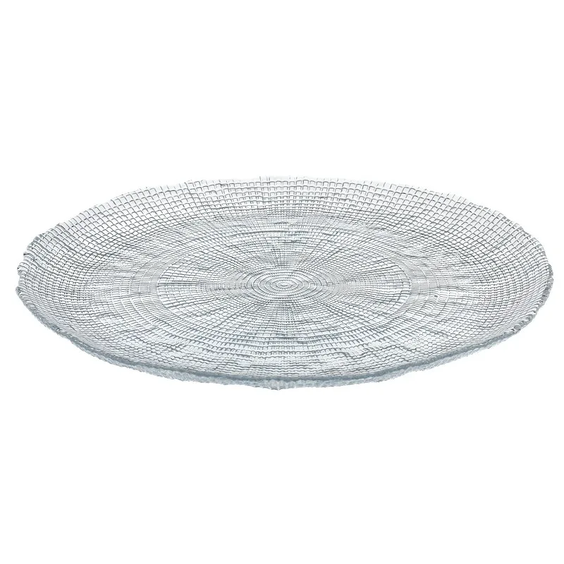 Πιατέλα Σερβιρίσματος Γυάλινη 33εκ. Kanvas Clear CRYSPO TRIO 80.260.05 (Υλικό: Γυαλί, Χρώμα: Διάφανο ) - CRYSPO TRIO - 80.260.05