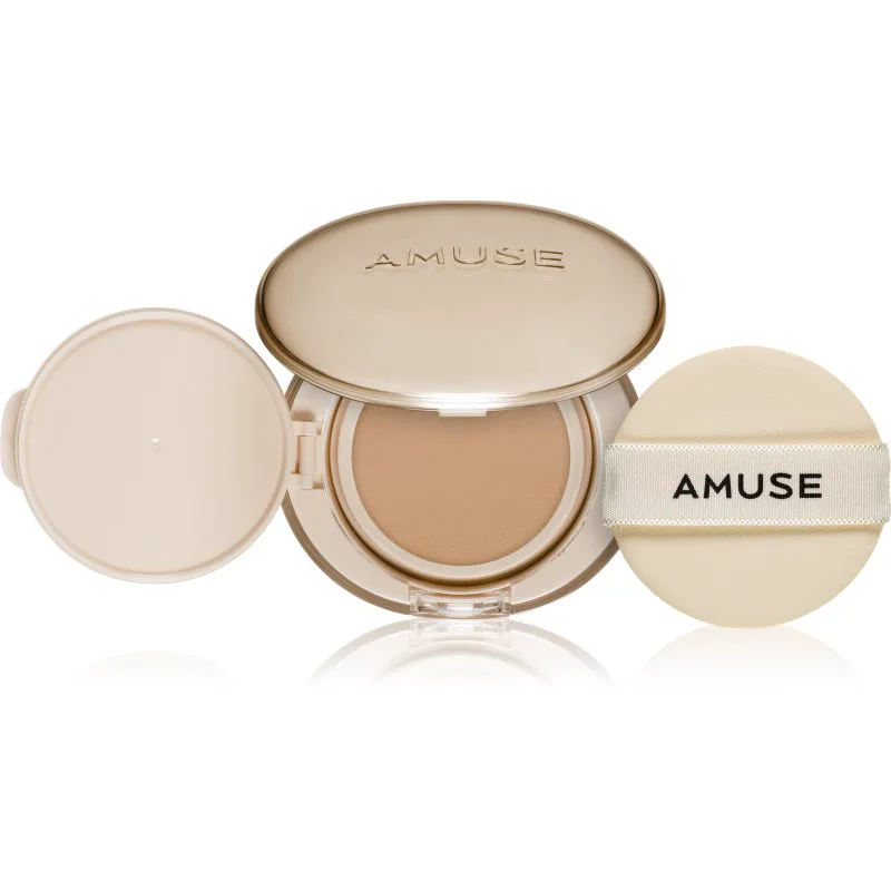 AMUSE Dew Jelly Master Cushion μακράς διαρκείας μεικ απ σε σφουγγαράκι Μεσαία προστασία από τον ήλιο απόχρωση 02 Healthy 15 γρ