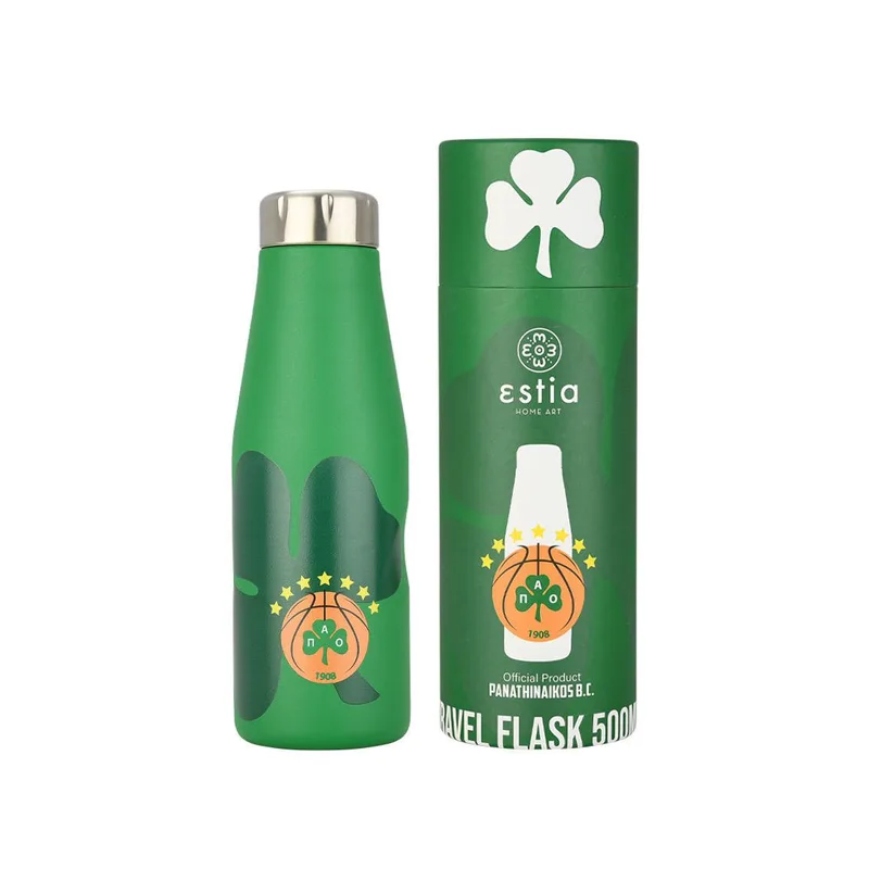 Μπουκάλι θερμός 500ml Estia Panathinaikos Basketball Edition - Τριφύλλι