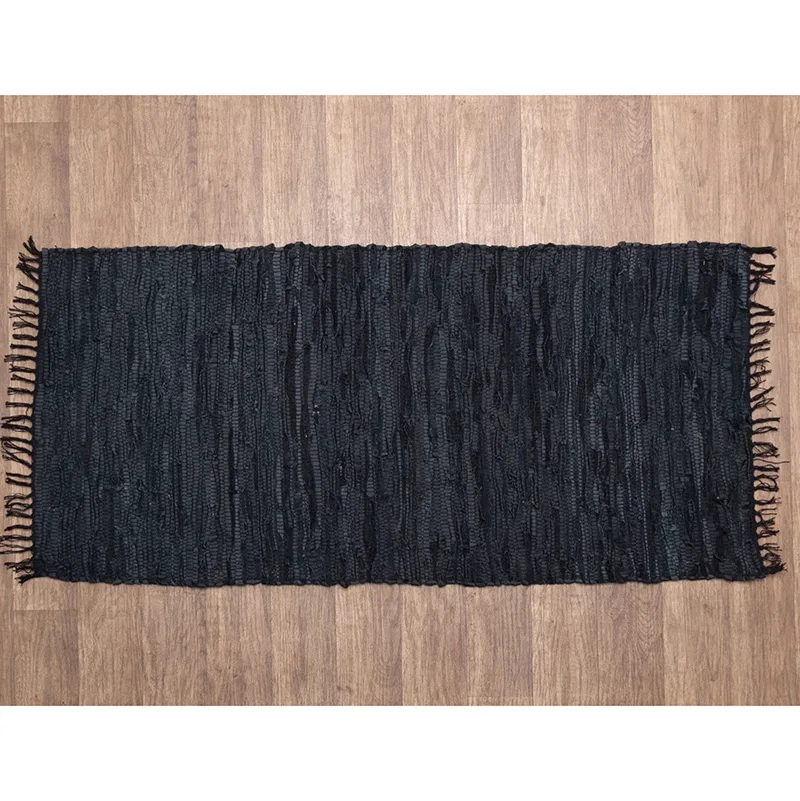 Χαλί Διαδρόμου 65X135 Viopros Βραδυκαυστα Μαύρο (65x135)