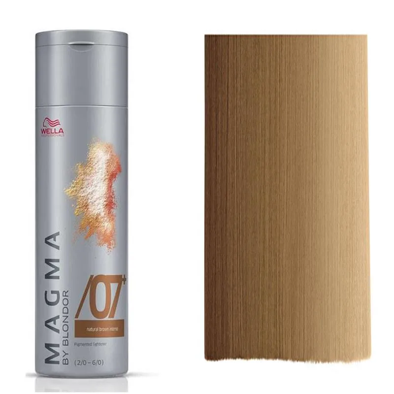 Wella Professionals Magma by Blondor Hair Color Cream Toner /07+ Dark Brown for Foiling and FreeHand Techniques 120 g