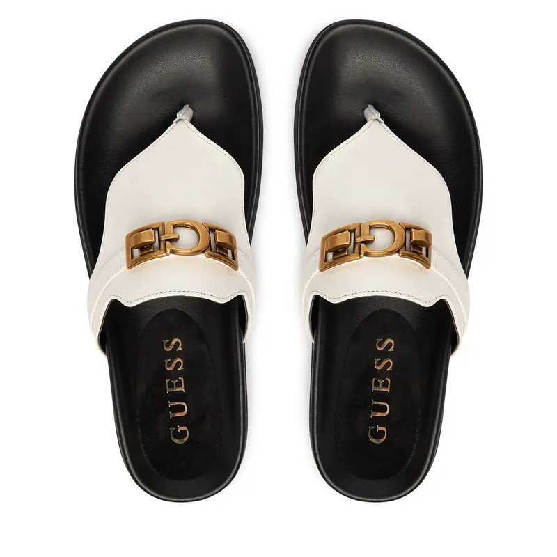 Σαγιονάρες Guess FLJFRR LEA03 Λευκό