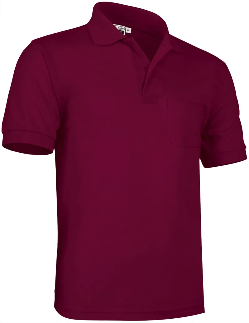 Κοντομάνικο Polo Shirt HAWK Valento POVATOBGT Mahogany Garnet