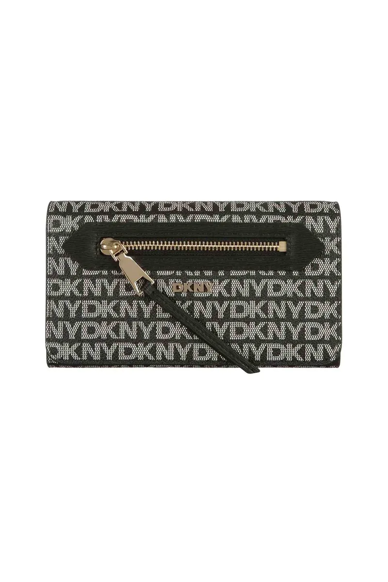 DKNY γυναικείο τσαντάκι crossbody με all-over λογότυπο "Bryant" - R52E5K47 Μαύρο