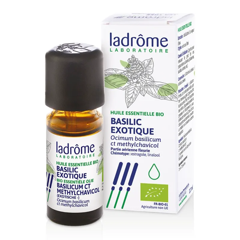 Organic Exotic Basil Essential Oil 10ml Ladrôme
