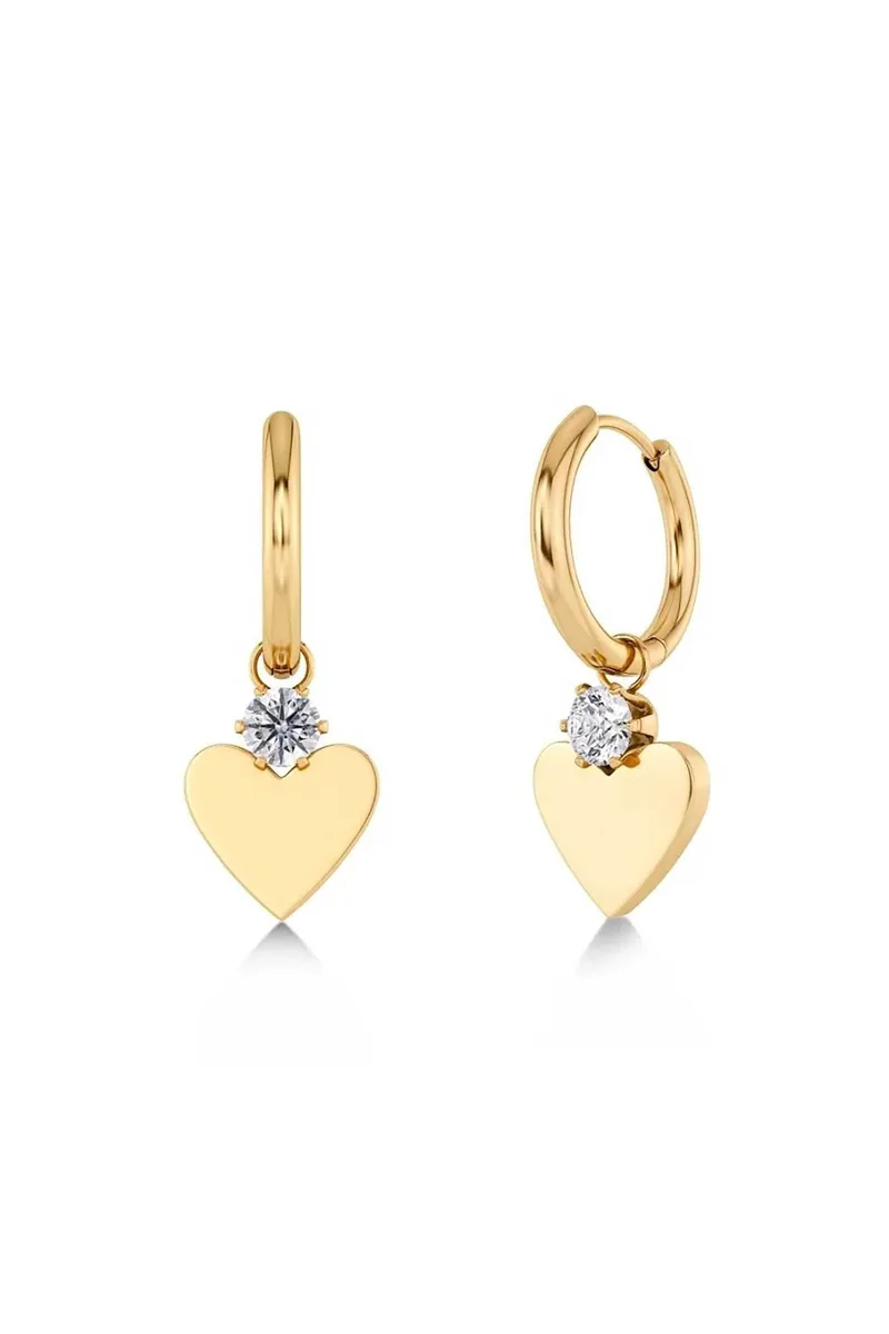 EDBLAD γυναικεία σκουλαρίκια "Love Spark Hoops Χρυσό" - 130279