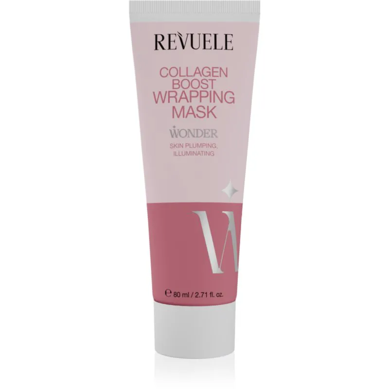 Revuele Wonder Collagen Boost Wrapping Mask μασκα νύχτας για λαμπρότητα και λείανση επιδερμίδας 80 ml