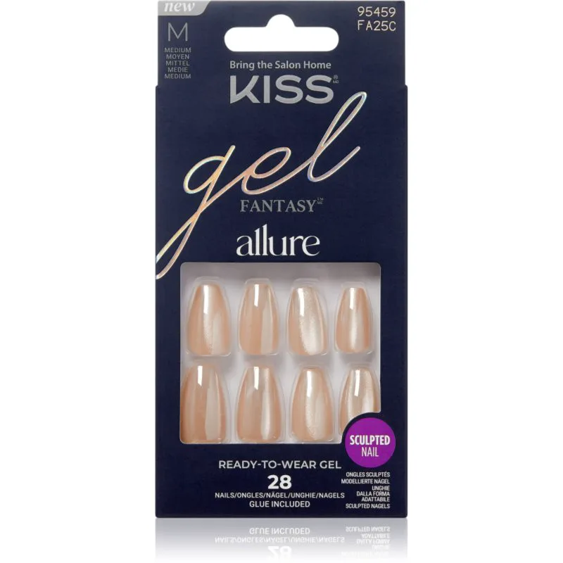 KISS Gel Fantasy Allure Ψεύτικα νύχια MoonBeam 28 τμχ