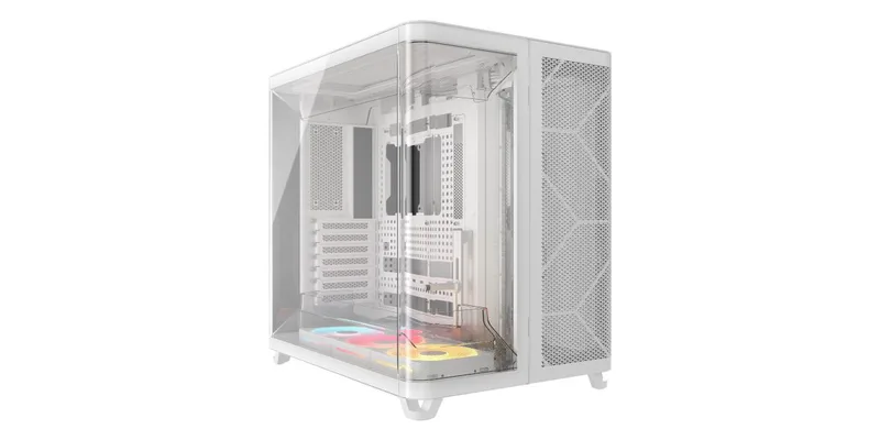 CORSAIR Geh Midi AIR 5400 LX-R LINK Tempered Glass White