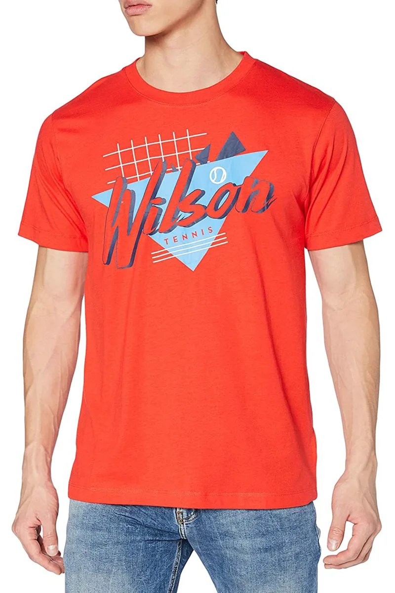 Μπλούζα Κοντομάνικη Wilson Nostalgia Tech WRA779403-00 Ανδρικό